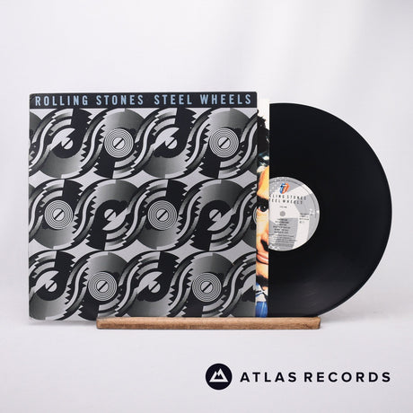 The Rolling Stones Steel Wheels LP Vinyl Record - Front Cover & Record