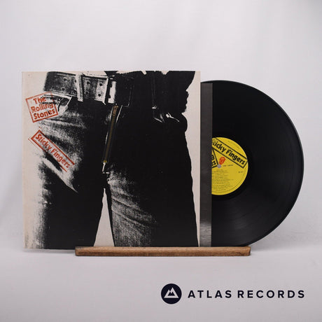 The Rolling Stones Sticky Fingers LP Vinyl Record - Front Cover & Record