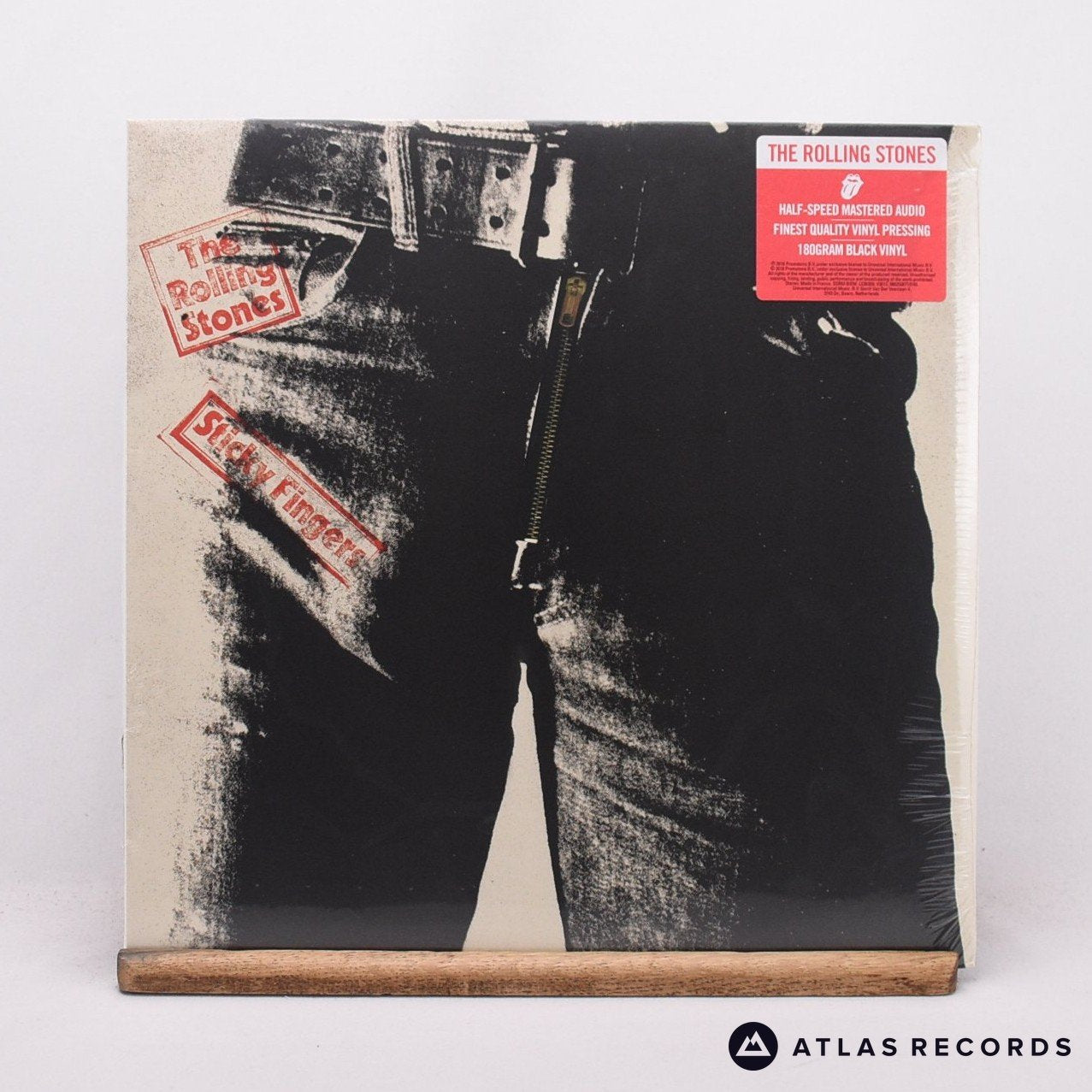 The Rolling Stones Sticky Fingers LP Vinyl Record - Front Cover & Record