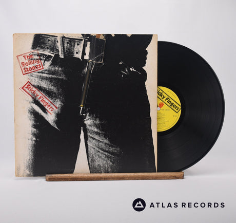 The Rolling Stones Sticky Fingers LP Vinyl Record - Front Cover & Record