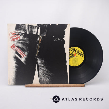The Rolling Stones Sticky Fingers LP Vinyl Record - Front Cover & Record