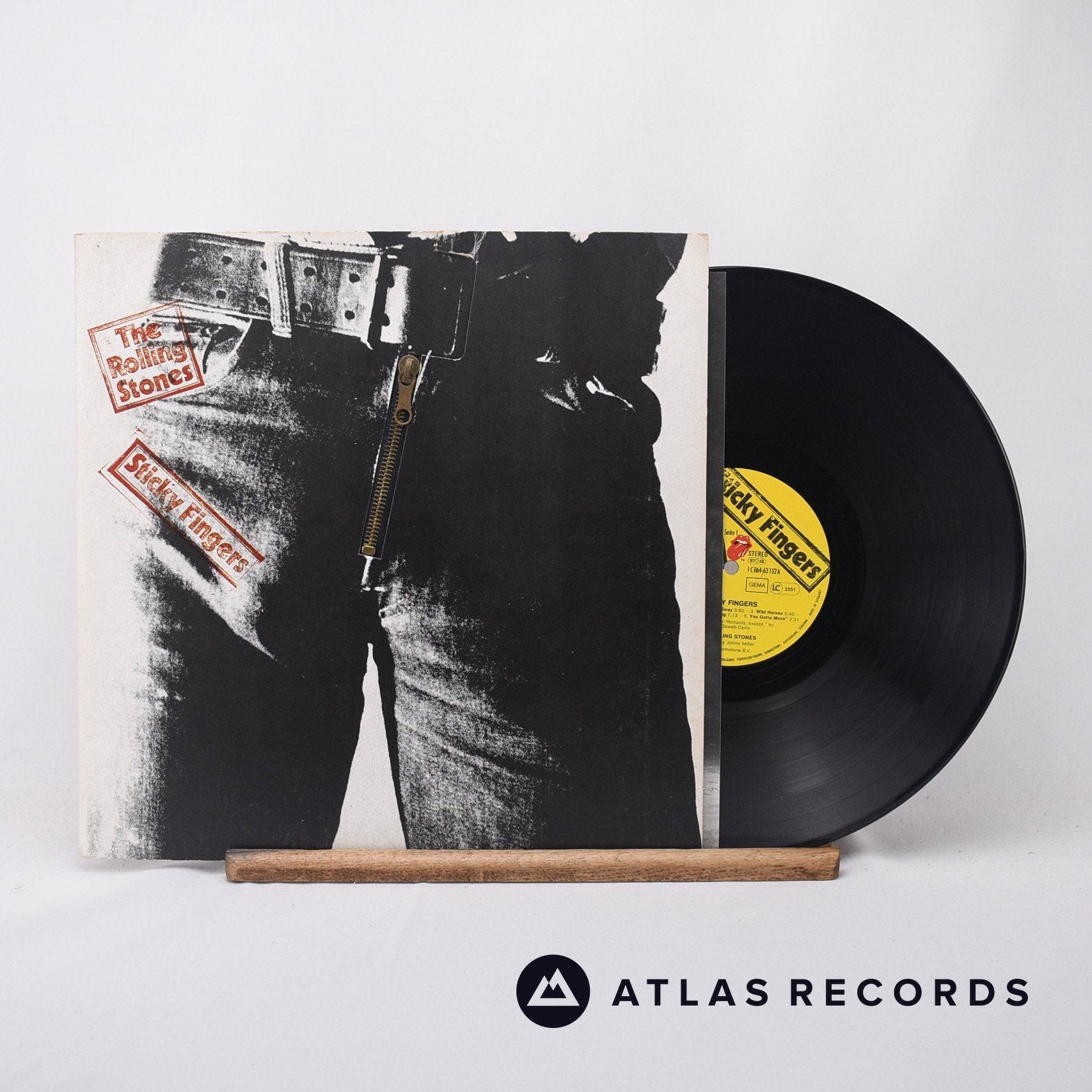 The Rolling Stones Sticky Fingers LP Vinyl Record EX/EX