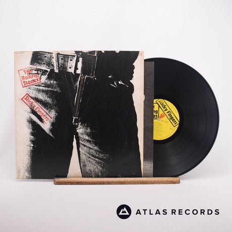 The Rolling Stones Sticky Fingers LP Vinyl Record - Front Cover & Record
