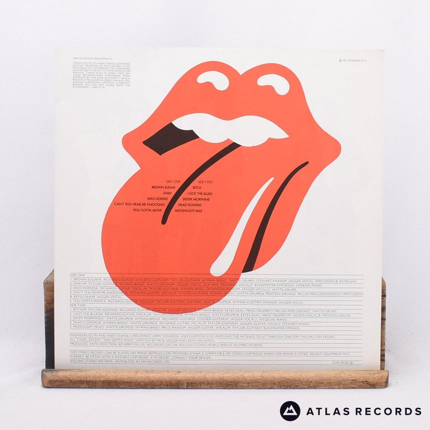 The Rolling Stones - Sticky Fingers - Insert A-1 B-1 LP Vinyl Record - VG+/EX