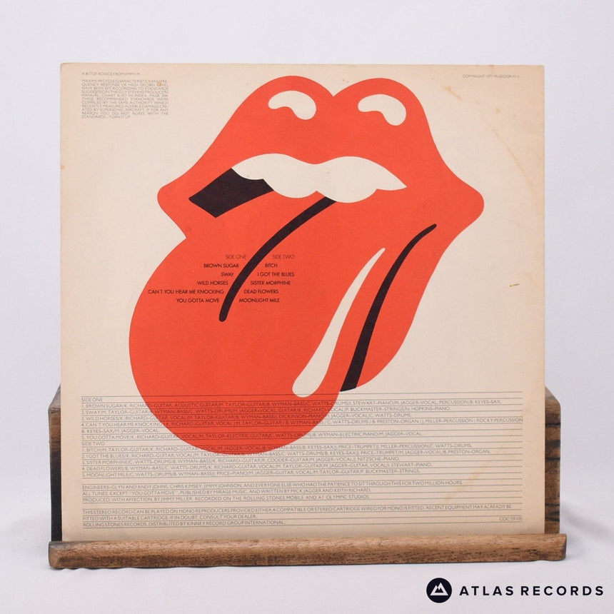 The Rolling Stones - Sticky Fingers - A4 B4 LP Vinyl Record - VG+/VG+