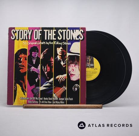 The Rolling Stones Story Of The Stones Double LP Vinyl Record - Front Cover & Record