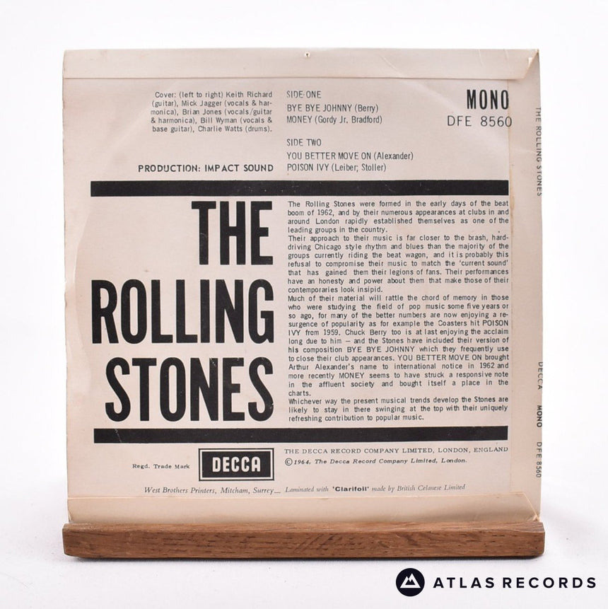 The Rolling Stones - The Rolling Stones - Mono 7" EP Vinyl Record - VG+/VG+