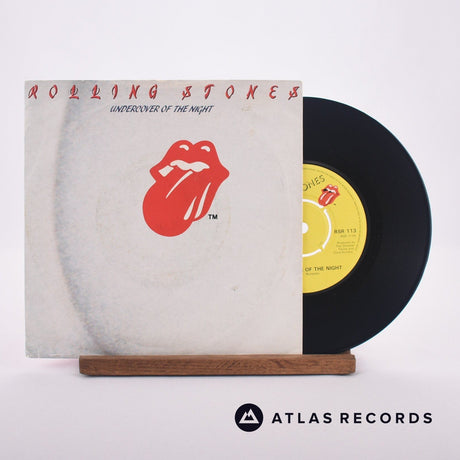 The Rolling Stones Undercover Of The Night 7" Vinyl Record - Front Cover & Record