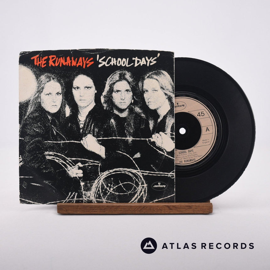 The Runaways School Days 7" Vinyl Record - Front Cover & Record