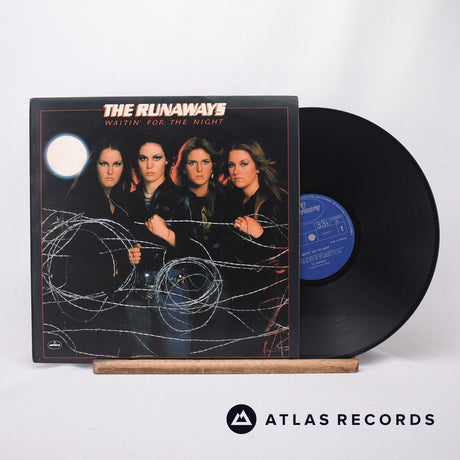The Runaways Waitin' For The Night LP Vinyl Record - Front Cover & Record