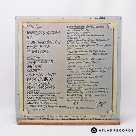 The Ruts - The Crack - Us A-2 B-2 LP Vinyl Record - EX/EX