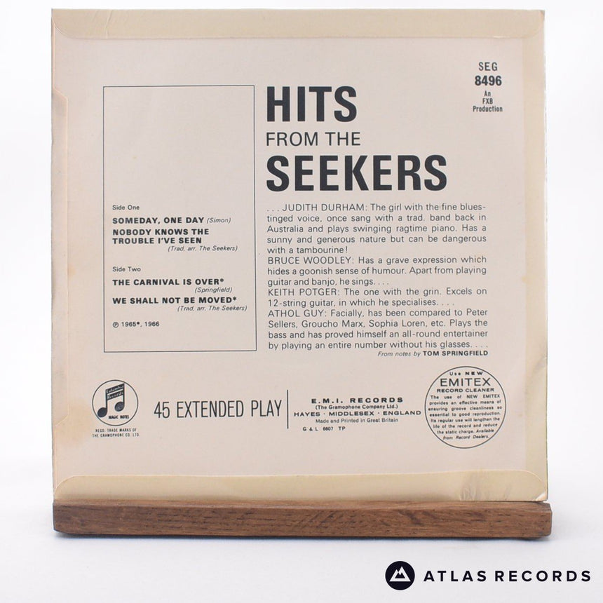The Seekers - Hits From The Seekers - 7" EP Vinyl Record - EX/VG+