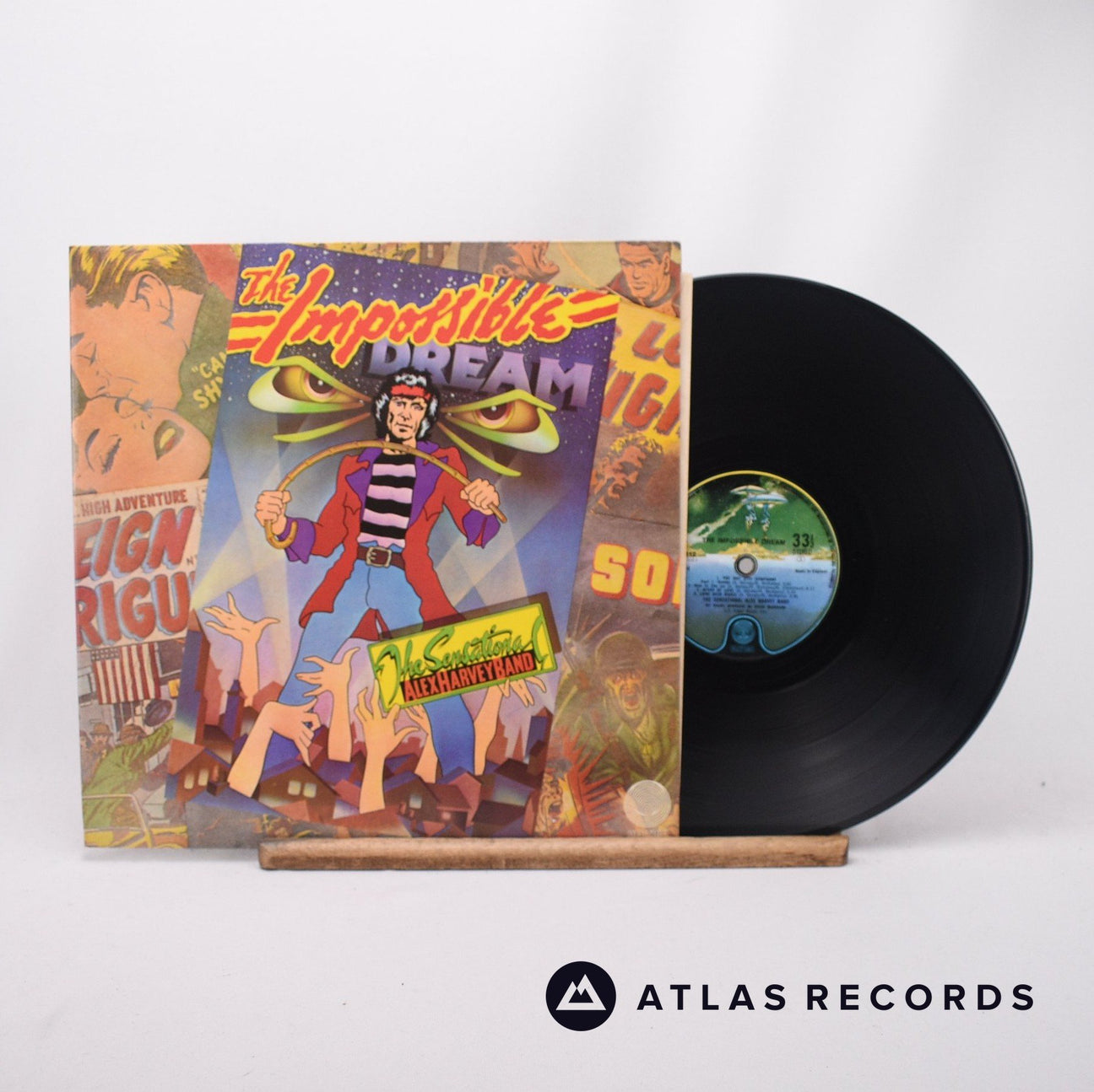The Sensational Alex Harvey Band The Impossible Dream LP Vinyl Record - Front Cover & Record