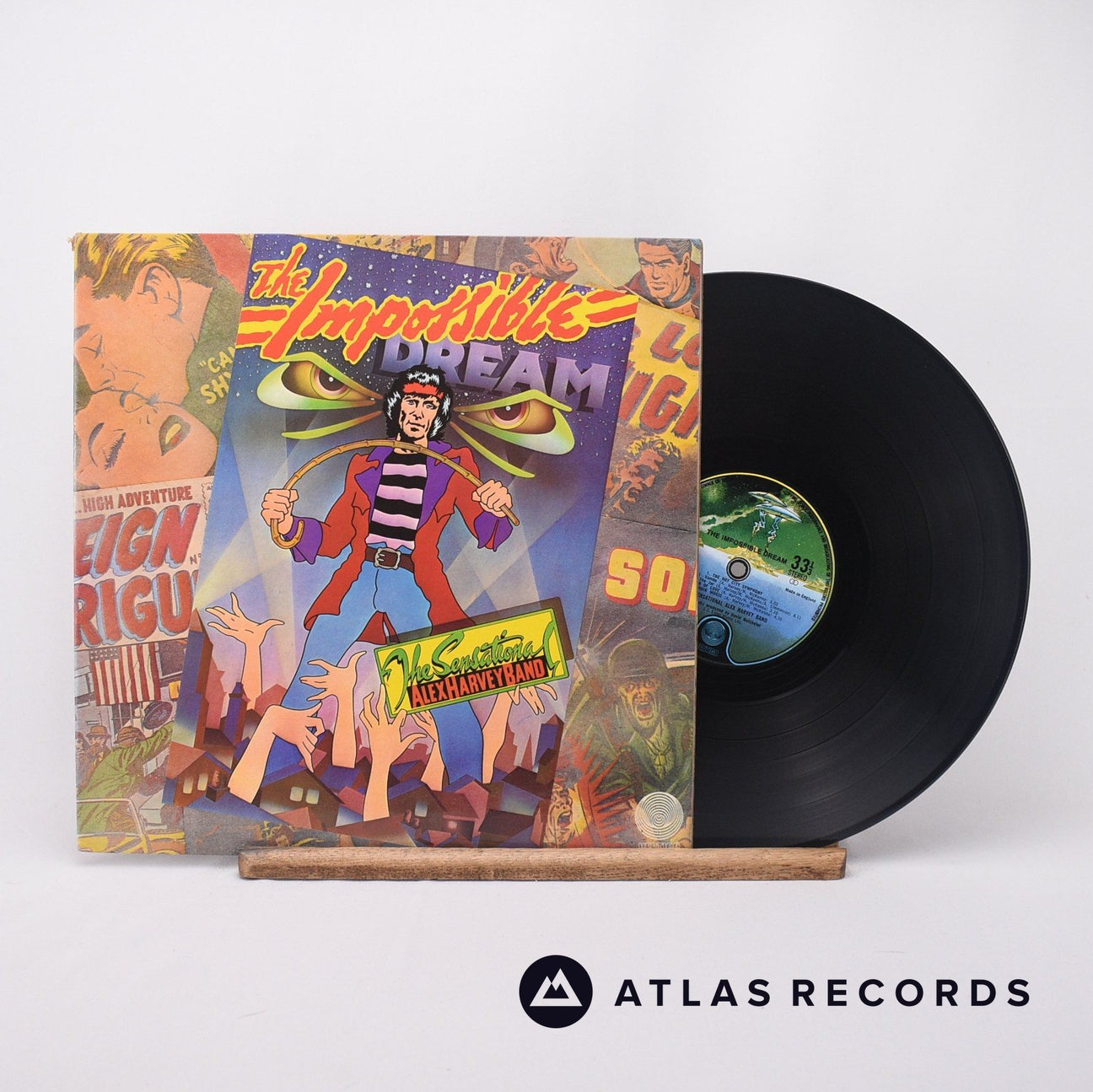 The Sensational Alex Harvey Band The Impossible Dream LP Vinyl Record - Front Cover & Record