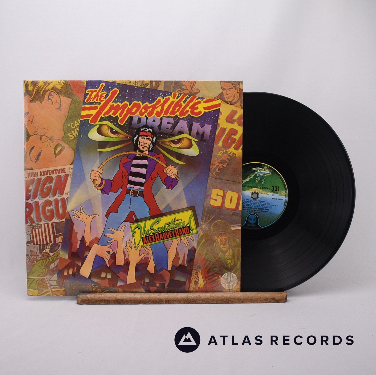 The Sensational Alex Harvey Band The Impossible Dream LP Vinyl Record - Front Cover & Record