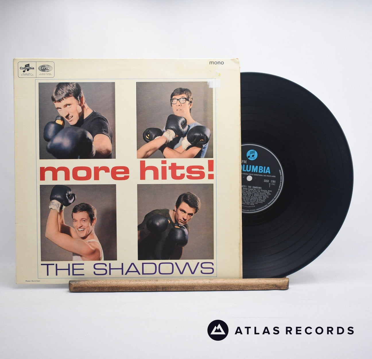 The Shadows More Hits! LP Vinyl Record - Front Cover & Record