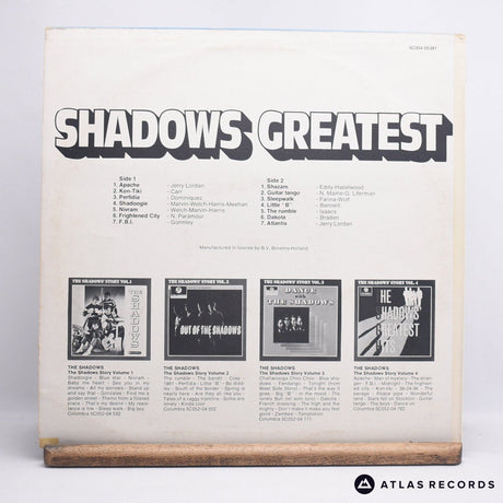 The Shadows - Shadows Greatest - LP Vinyl Record - EX/VG+