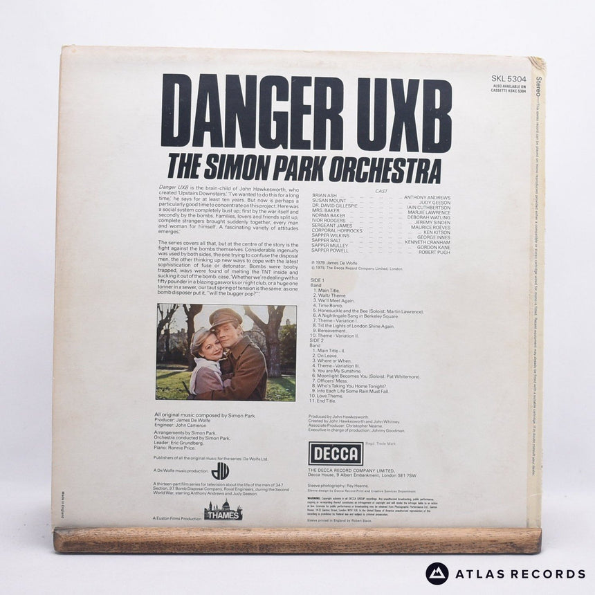 The Simon Park Orchestra - Danger UXB - LP Vinyl Record - EX/VG+