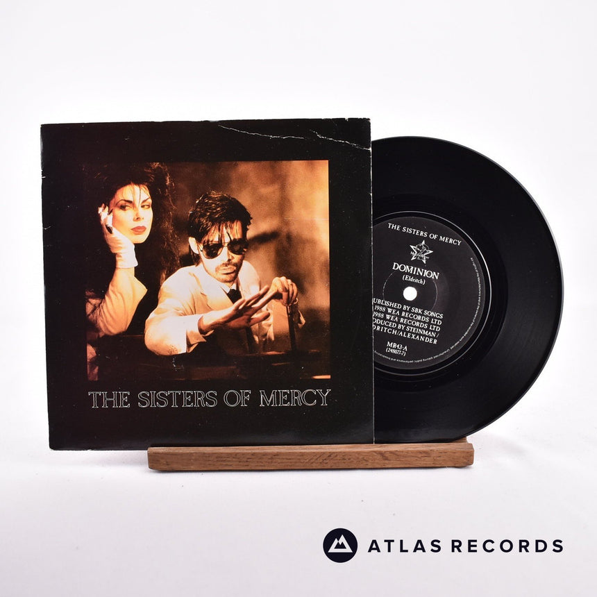 The Sisters Of Mercy Dominion 7" Vinyl Record - Front Cover & Record