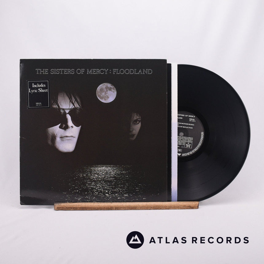 The Sisters Of Mercy Floodland LP Vinyl Record - Front Cover & Record