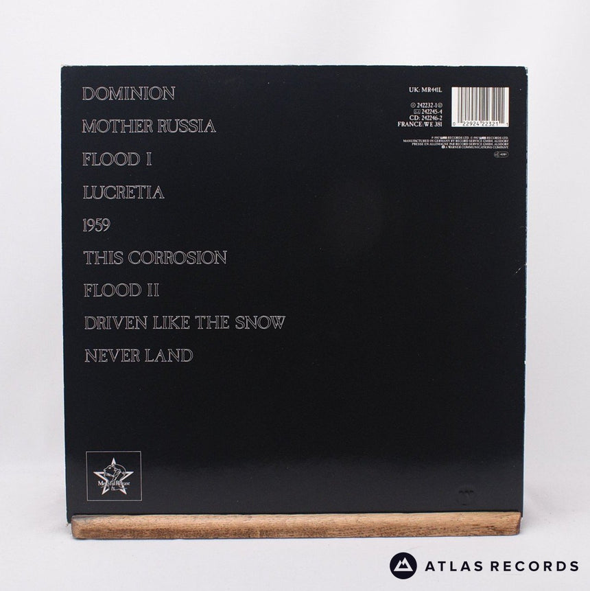 The Sisters Of Mercy - Floodland - Lyric Sheet 1-A 1-B LP Vinyl Record - VG+/EX