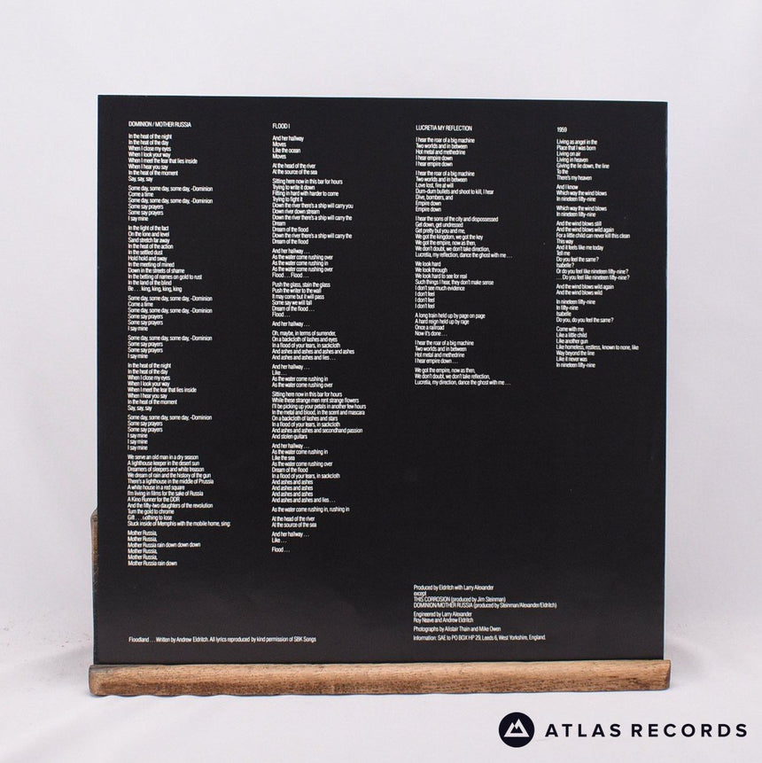 The Sisters Of Mercy - Floodland - Lyric Sheet 1-A 1-B LP Vinyl Record - EX/EX
