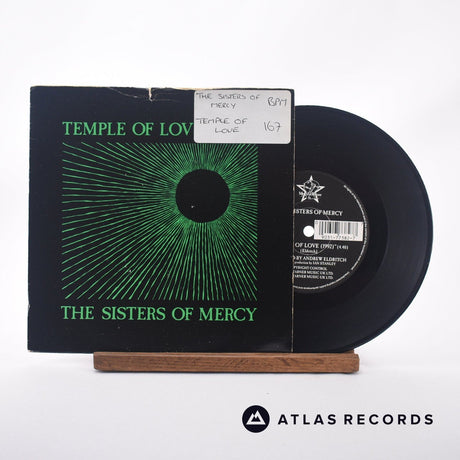 The Sisters Of Mercy Temple Of Love 7" Vinyl Record - Front Cover & Record