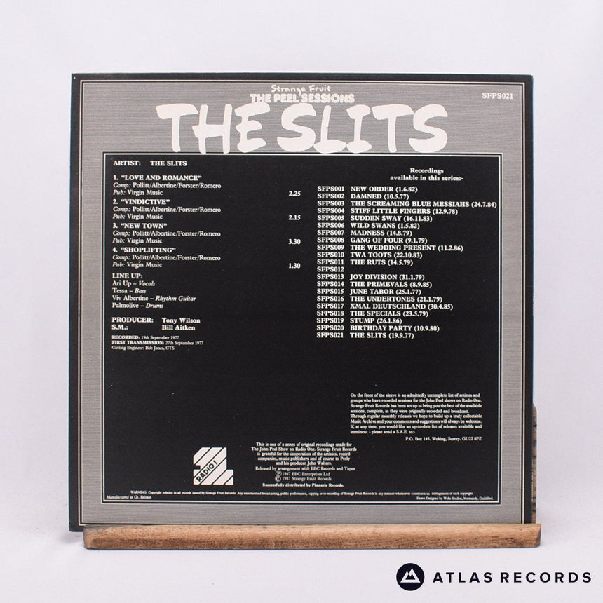 The Slits - The Peel Sessions - Textured Sleeve A-1 B 12" Vinyl Record - EX/VG+