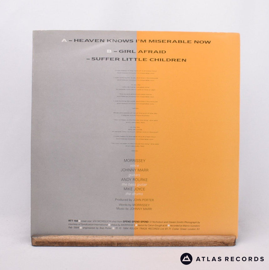 The Smiths - Heaven Knows I'm Miserable Now - A.2 B.1 12" Vinyl Record - EX/EX
