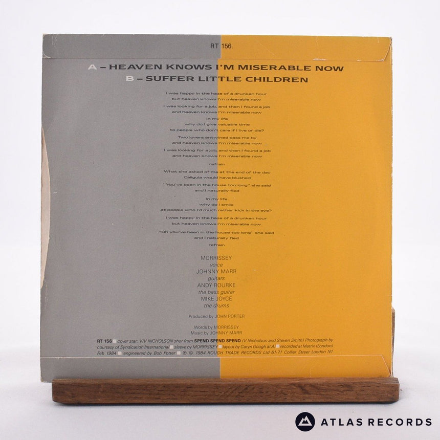 The Smiths - Heaven Knows I'm Miserable Now - 7" Vinyl Record - EX/VG+