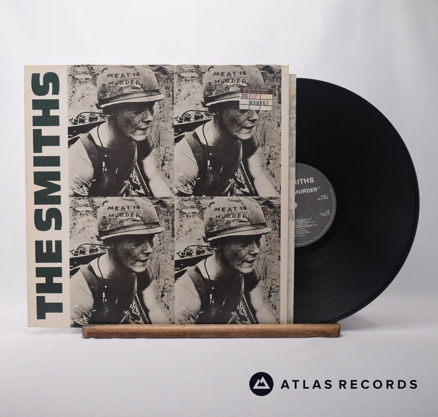 The Smiths Meat Is Murder LP Vinyl Record - Front Cover & Record