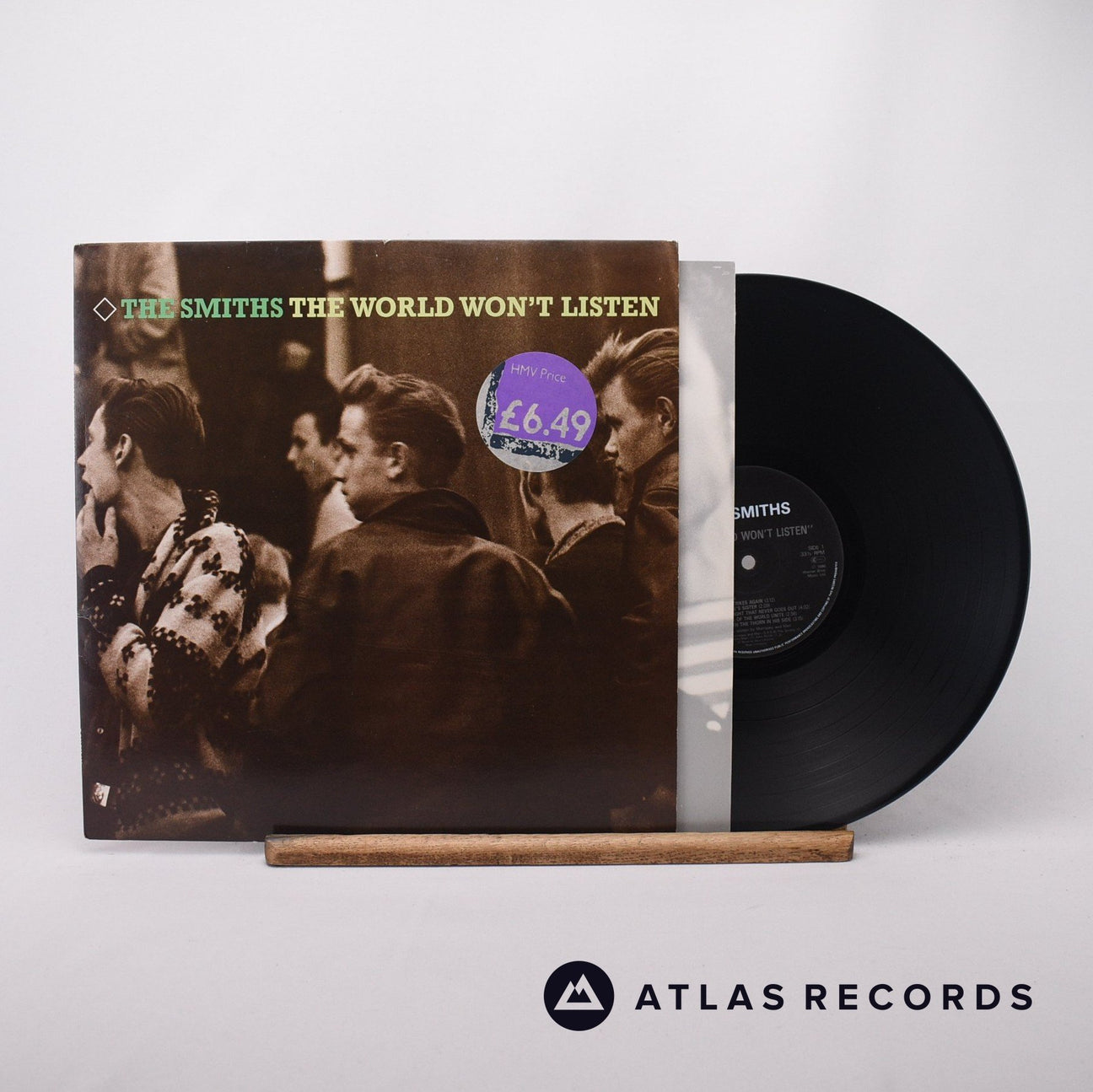 The Smiths The World Won't Listen LP Vinyl Record - Front Cover & Record