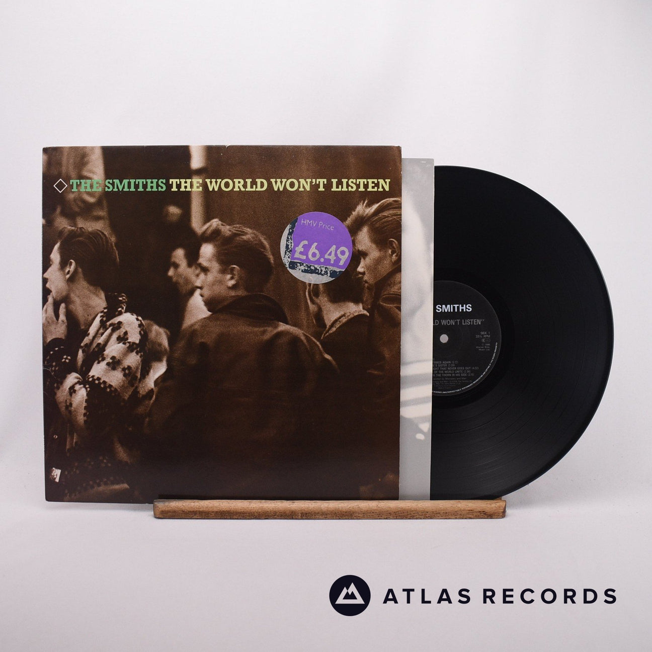 The Smiths The World Won't Listen LP Vinyl Record - Front Cover & Record