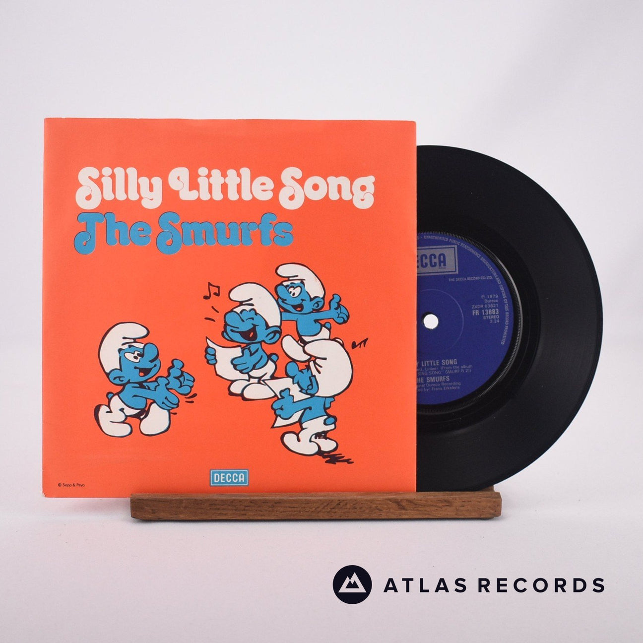 The Smurfs Silly Little Song 7" Vinyl Record - Front Cover & Record