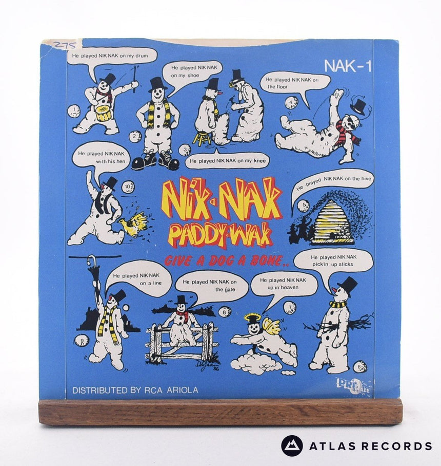 The Snowmen - Nik Nak Paddy Wak - 7" Vinyl Record - VG+/EX