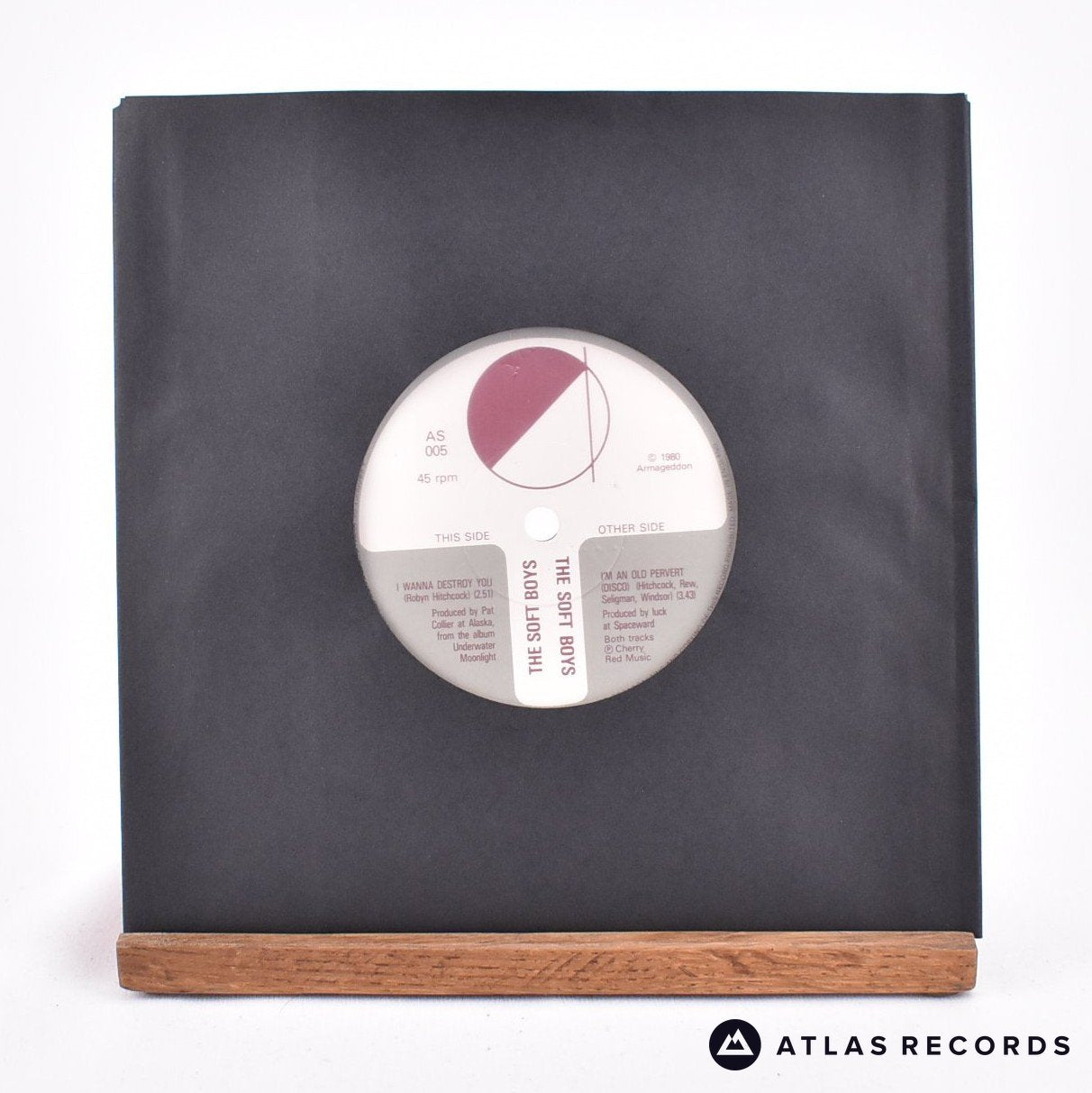 The Soft Boys I Wanna Destroy You 7" Vinyl Record - In Sleeve