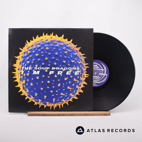 The Soup Dragons I'm Free 12" Vinyl Record - Front Cover & Record