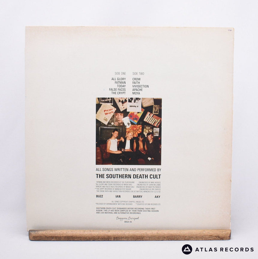 The Southern Death Cult - Southern Death Cult - Bilbo LP Vinyl Record - VG+/VG+