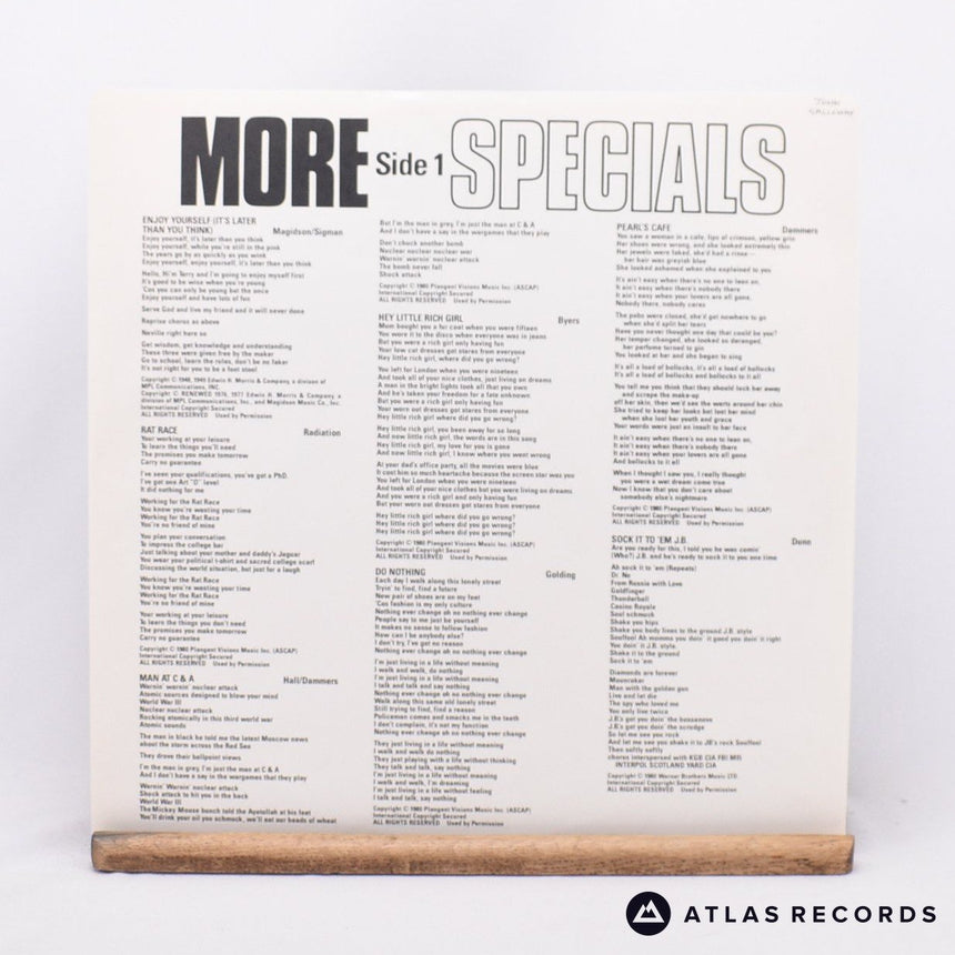 The Specials - More Specials - Canada LP Vinyl Record - EX/EX
