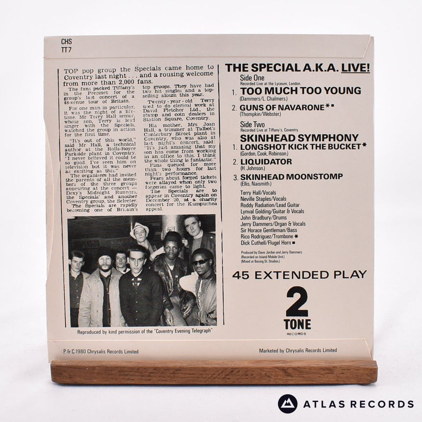 The Specials - Too Much Too Young - 7" EP Vinyl Record - EX/EX