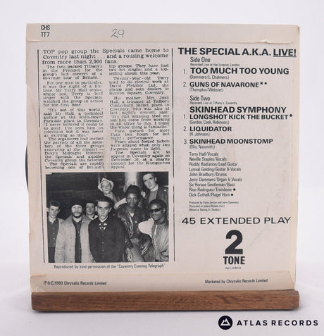 The Specials - Too Much Too Young - 7" EP Vinyl Record - VG+/EX