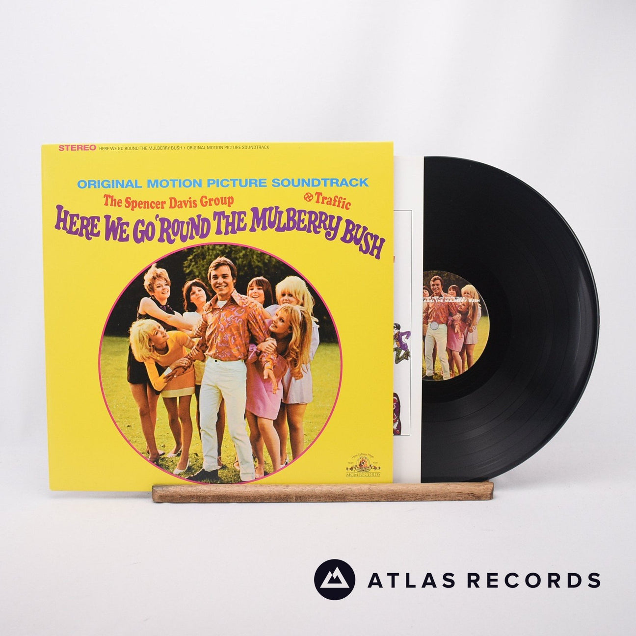 The Spencer Davis Group Here We Go 'Round The Mulberry Bush LP Vinyl Record - Front Cover & Record