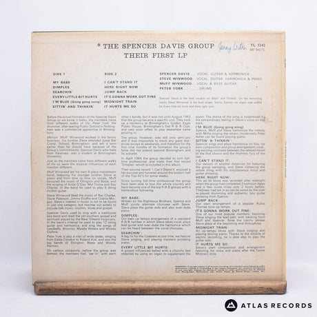 The Spencer Davis Group - Their First LP - 1L//1 2L//1 LP Vinyl Record - VG+/VG+