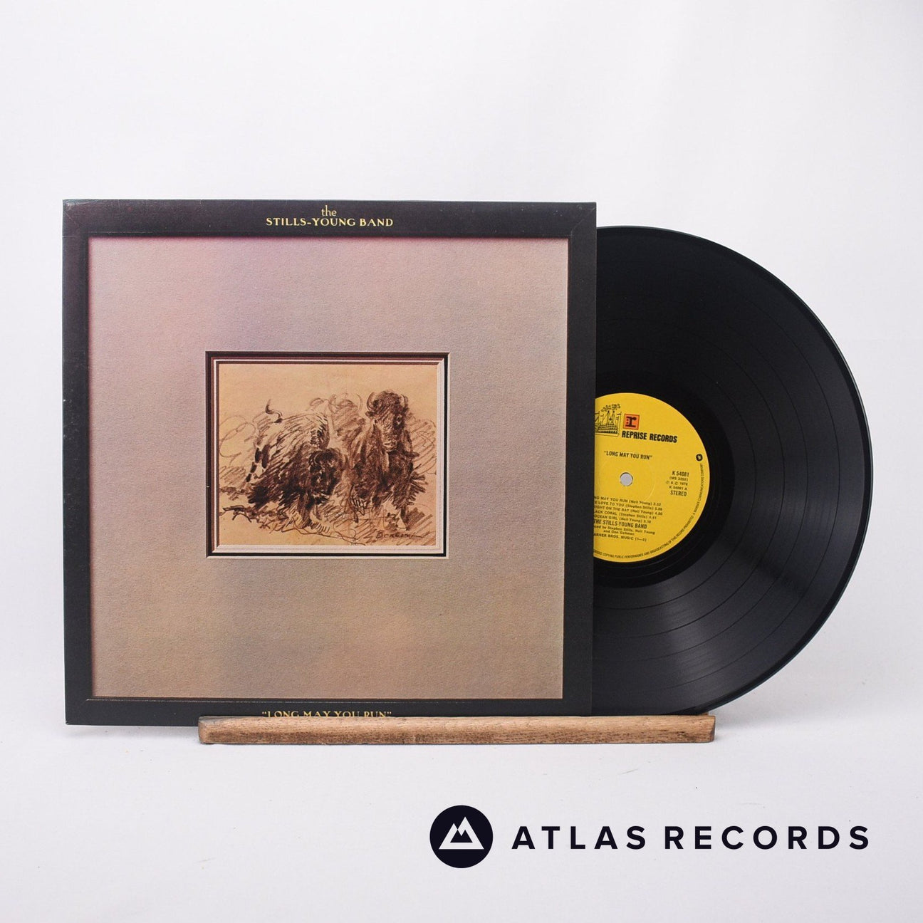 The Stills-Young Band Long May You Run LP Vinyl Record - Front Cover &amp; Record