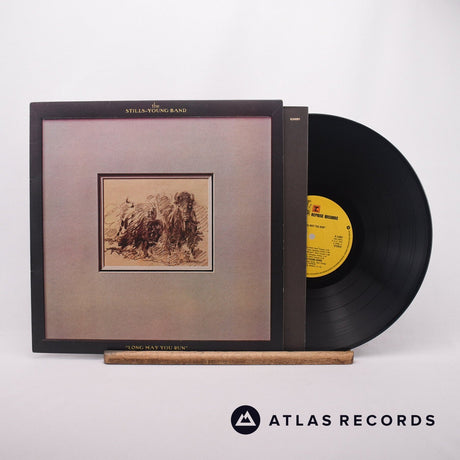 The Stills-Young Band Long May You Run LP Vinyl Record - Front Cover & Record