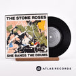 The Stone Roses She Bangs The Drums 7" Vinyl Record - Front Cover & Record