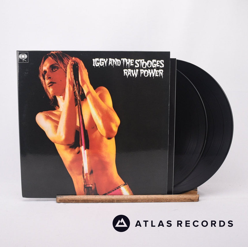 The Stooges Raw Power 2 x LP Vinyl Record - Front Cover & Record
