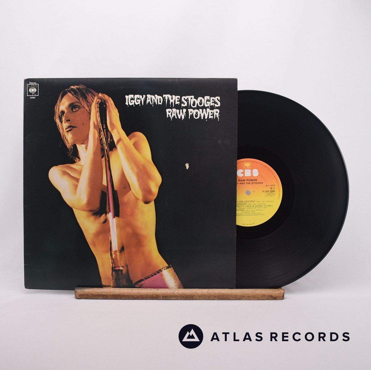 The Stooges Raw Power LP Vinyl Record - Front Cover & Record