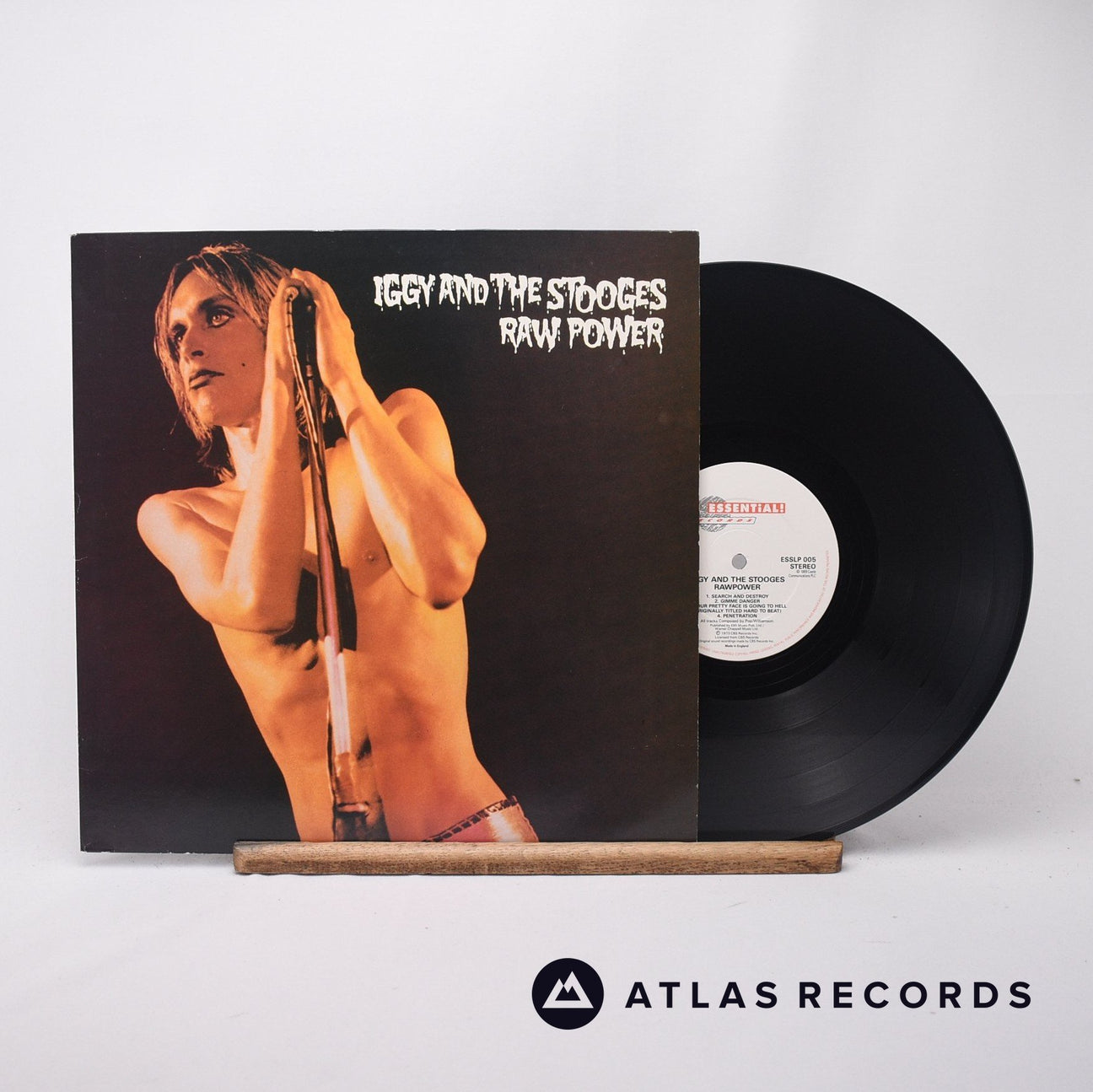 The Stooges Raw Power LP Vinyl Record - Front Cover & Record