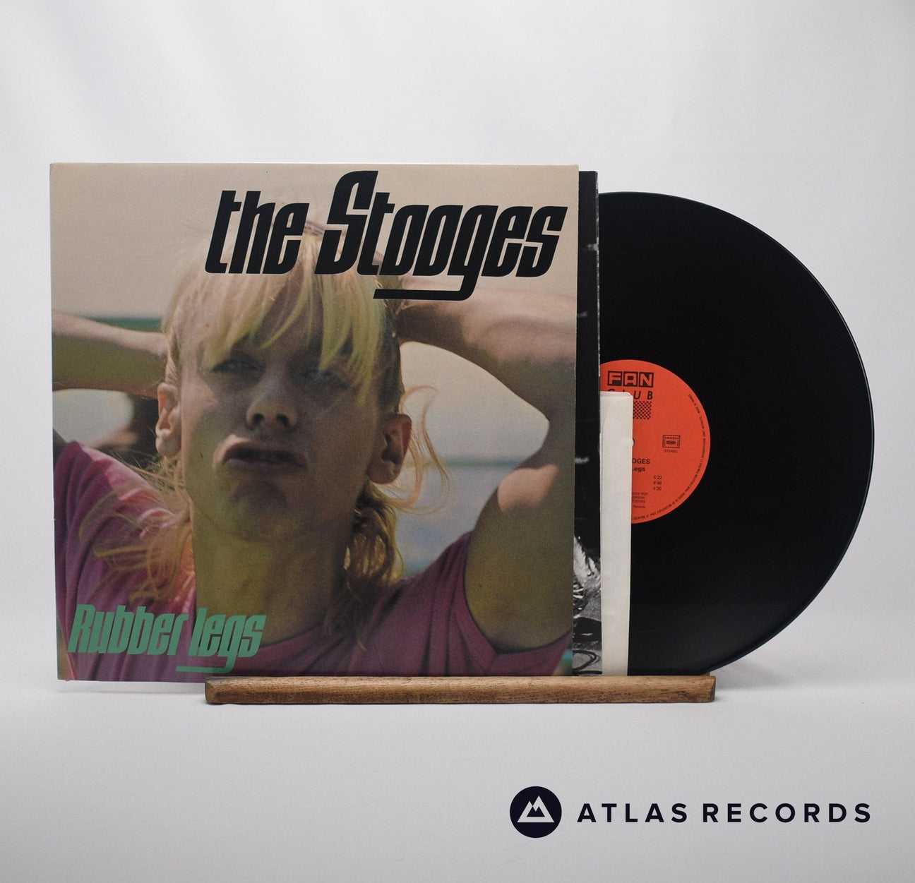 The Stooges Rubber Legs 7" + LP Vinyl Record - Front Cover & Record